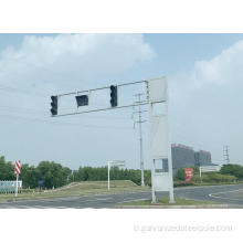 Frame type traffic lighting poste